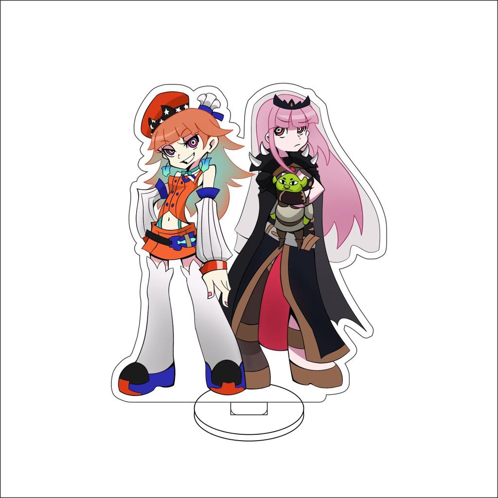 10CM Anime Panty  Stocking with Garterbelt Figure Stand Model Panty Anarchy/Stocking Anarchy Cute Desk Decor Standing Sign Gifts