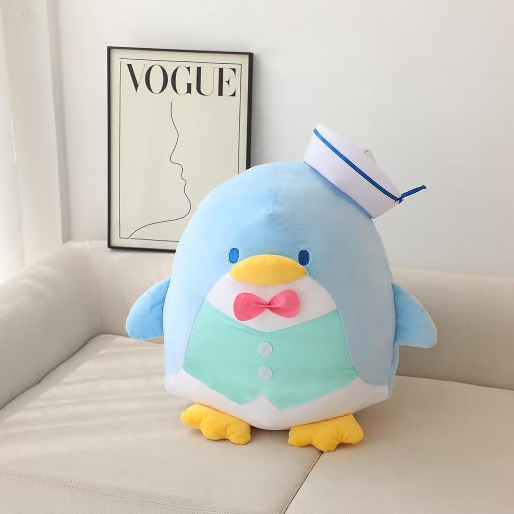 Kawaii Tuxedo Sam Plush Toy Japanese Style Stuffed Penguin Doll Comfortable Plushies Throw Pillow Blanket Sofa Xmas Gifts