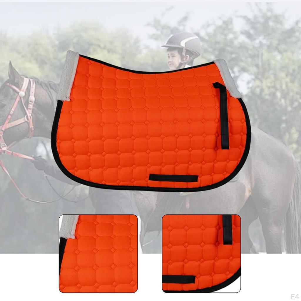 English Saddle Pad Wicking Polyester Breathable Sweat Absorbing Mat Non Slip Shock Absorption