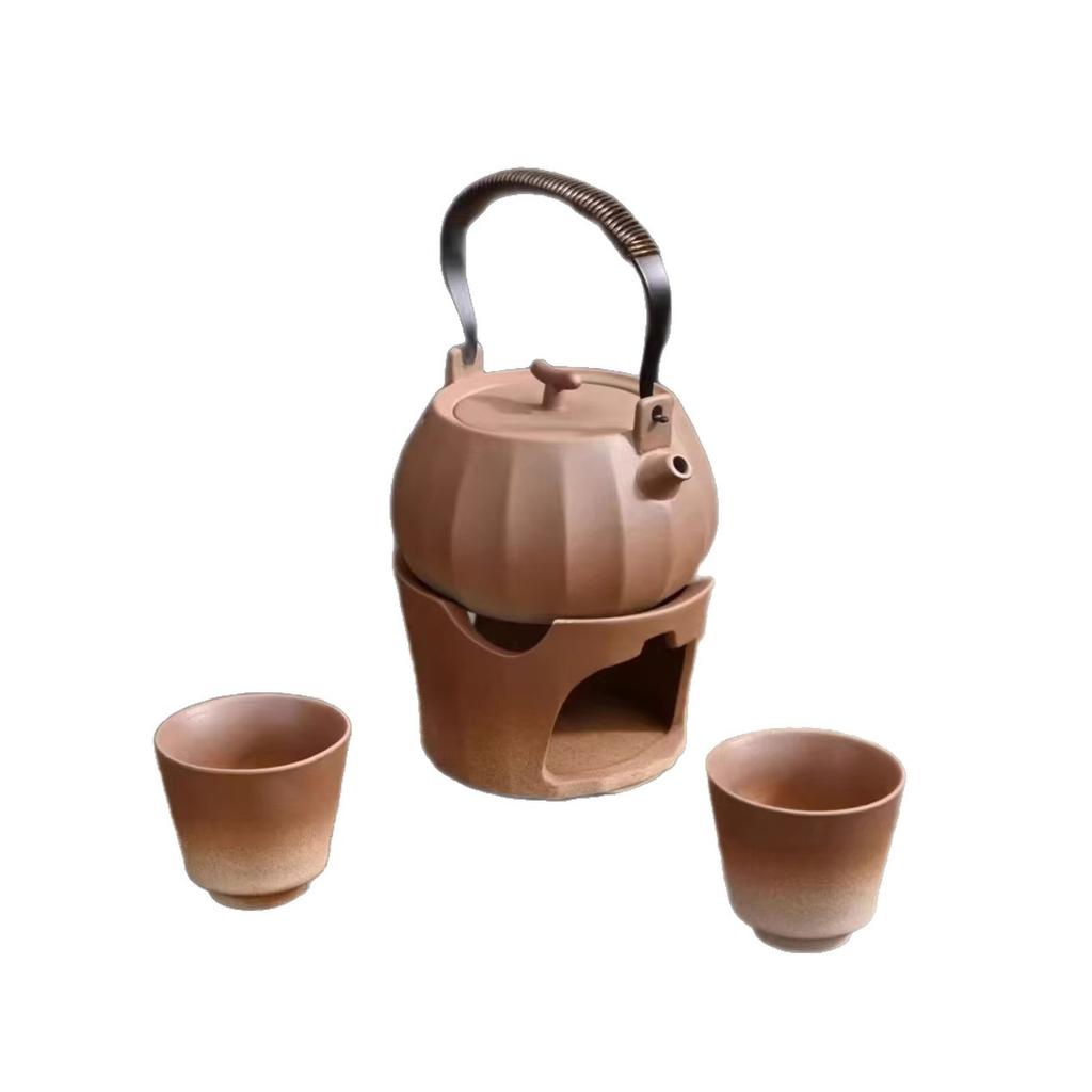 Coarse Pottery Brewed Teapot, Fireplace Brewed Teapot, Open Flame Candle, Beam Pot, Simple Warm Tea Set, Outdoor Brewing Teapot, No