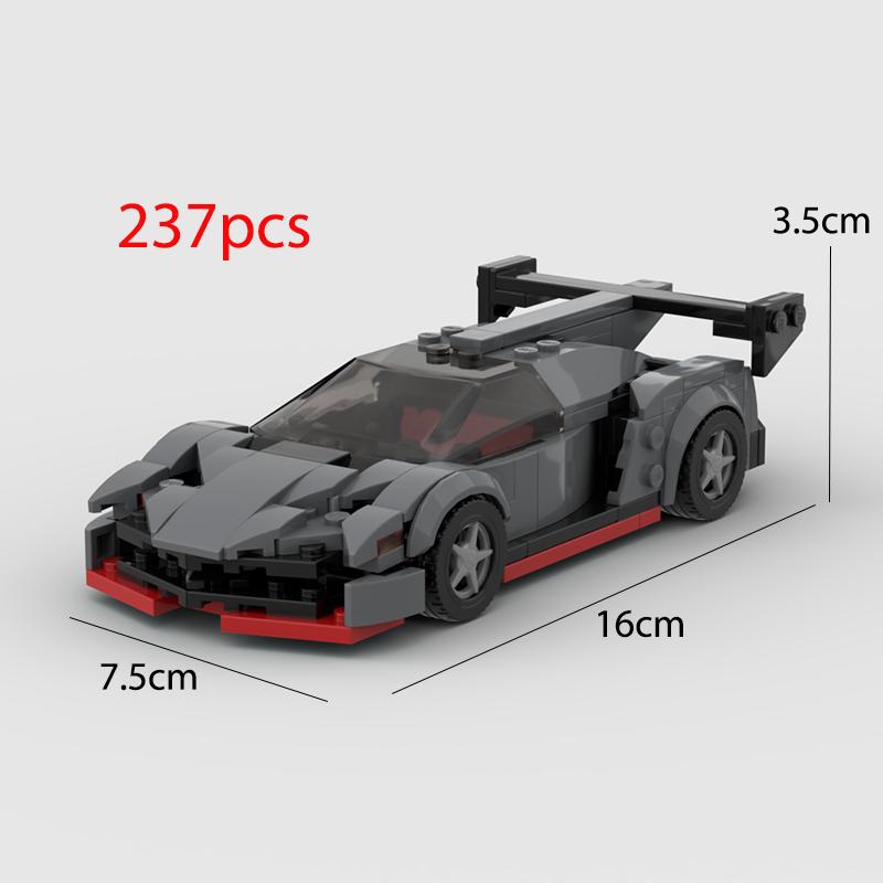 

2024 Hot MOC Speed ​​City Car Champion Racer Classic Supercar Building Blocks Brick Racing Super Technique Creative Garage DIY Set