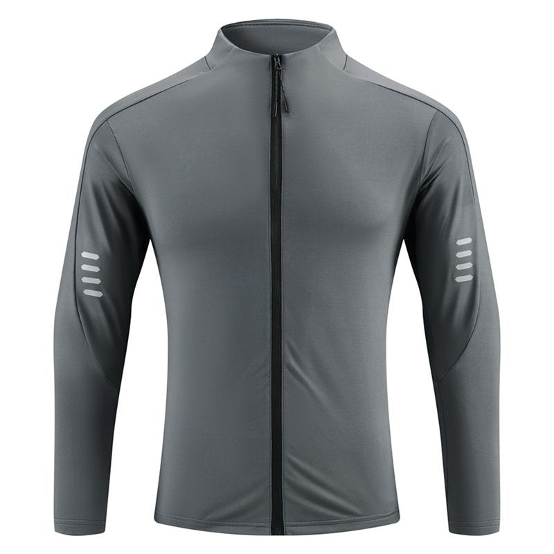 Fitness Clothing Jacket for Spring and Summer Couples, Gym Training, Running, Long Sleeved Jacket