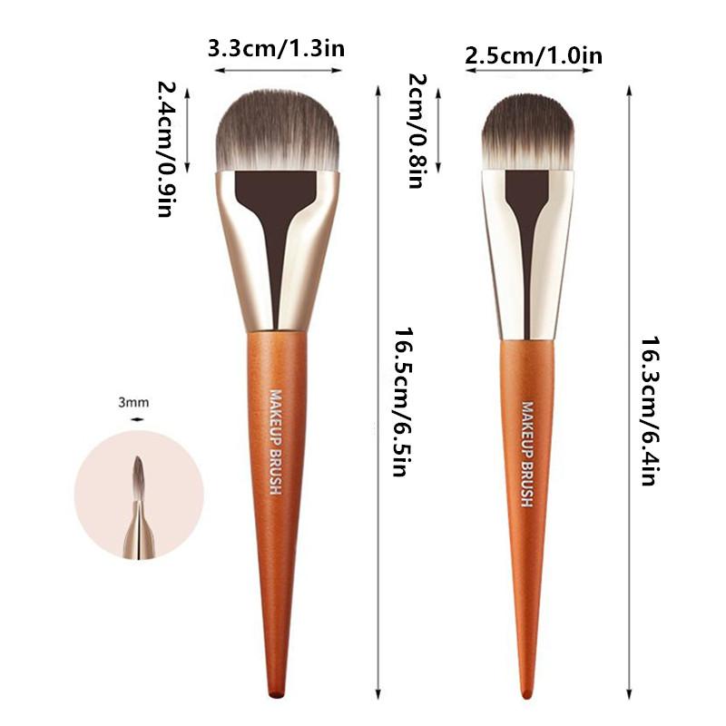 Pennelli Trucco Fondotinta Pennello Professionale a Lingua Pennello per Fondotinta Liquido Correttore Viso Donna Base Trucco Strumenti di Bellezza