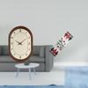 Elegant Christmas Wall Clock Table Runner Decorative Silent Home Decor Gifts for Office Bedroom