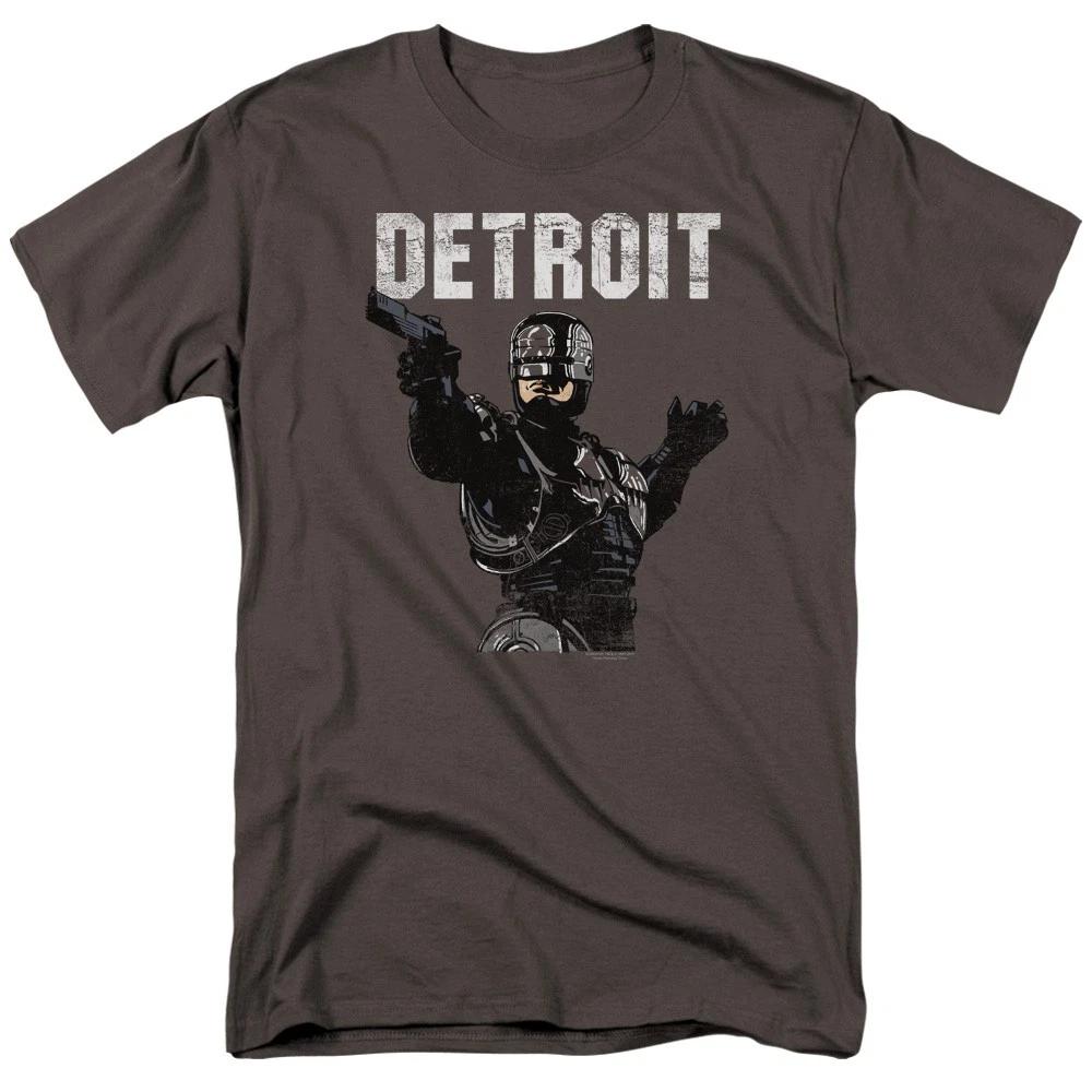 Robocop - Detroit -  Unisex Short Sleeve Children s T-shirt - Gray 110