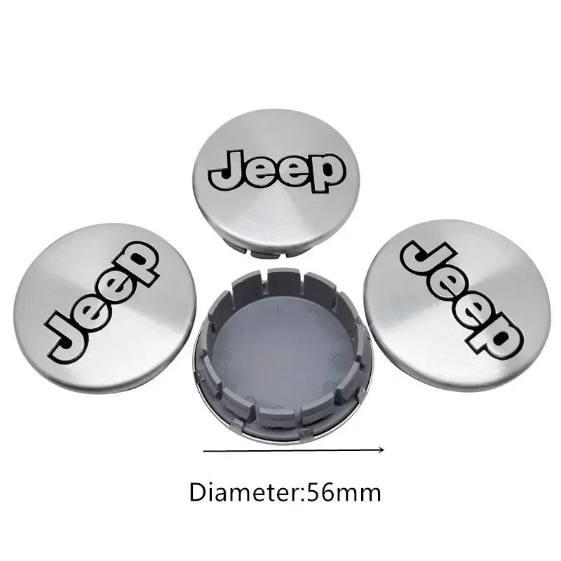 CLW1 56/64mm Car Wheel Center Hubcaps Cover Badge Accessories for Jeep Patriot Tj Compass Liberty Renegade Grand Cherokee Commander
