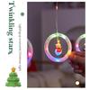 Christmas Lights LED String Lights USB Powered Fairy Lights with 8 Modes Santa Star Curtain Lights for Bedroom Window Xmas Tree Party Decorations