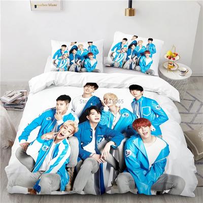 Koreańska grupa piosenkarzy Got7 3D wzór poszewki na kołdrę zestaw poszewek na poduszki zestaw pościeli Twin Full Queen King Size do dekoracji sypialni 2/3PCS