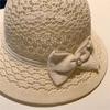Hat Women's Basin Hat Sun Hat Crochet Hollow Sunscreen Mesh Breathable Cool Hat Sun Hat Spring and Summer