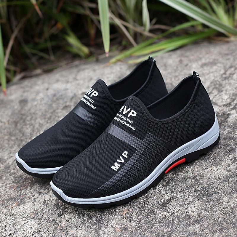 Mesh Sneakers Men Platform Sneakers Breathable Slip On Loafers Man 2025 Outdoor Comfortable Casual Walking Shoes Zapatos Hombre