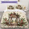 Wreath Decorations Pattern Bedding uilt Set uilt Cover Pillowcase Home Decoration Birthday Gift (1 * duvet cover + 2 * pillowcase without core)_XIA