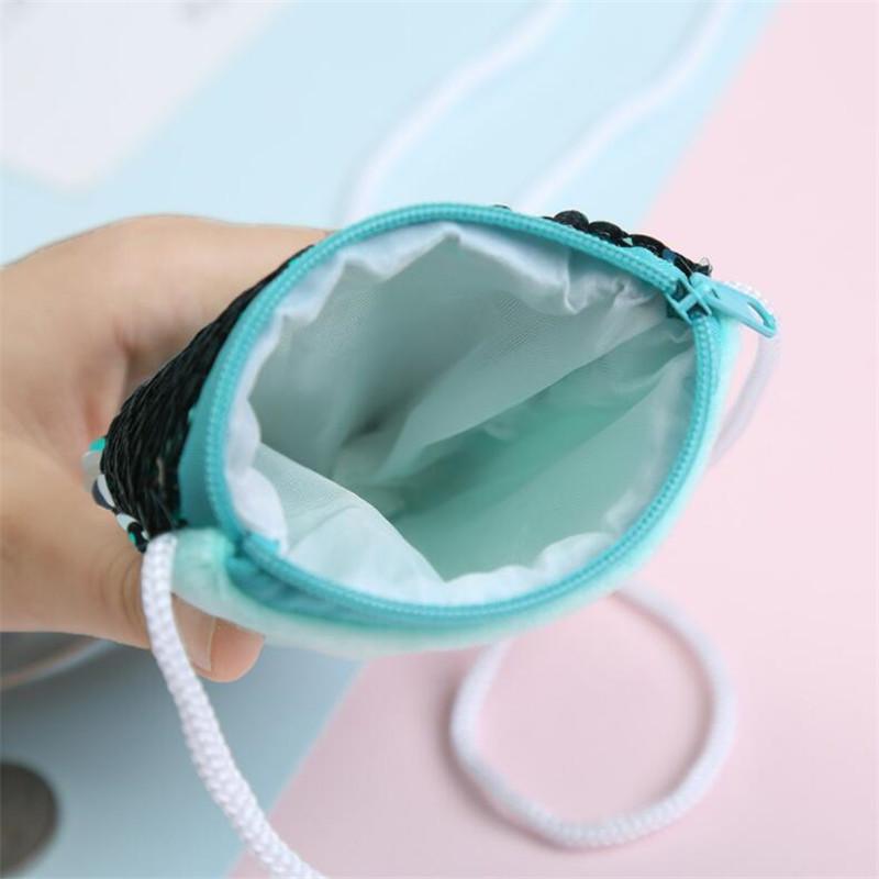 Damen Meerjungfrauenschwanz-Pailletten-Geldbörse, Mädchen-Umhängetaschen, Sling-Geldwechsel-Kartenhalter, Geldbörse, Tasche für Kinder, Geschenke