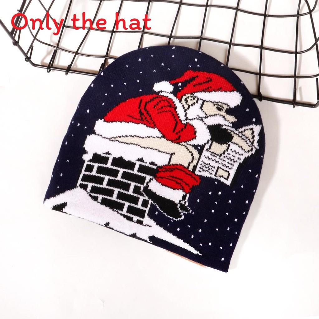 Christmas Knit Hat With Snowflake Pattern And Warmth For Winter Holiday Festivities