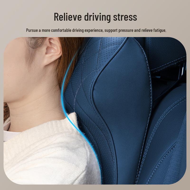 Zeekr 007/001 Car Headrest & Lumbar Support: Original Nitrogen Blue Neck Pillow & Interior Decoration.