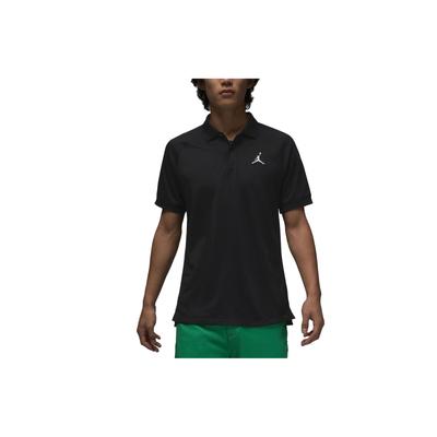 Effen Kleur Logo Borduurwerk Korte Mouw Polo Shirt Heren Tops Zwart DZ0541-010