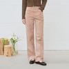 Deuloupisumeon Semi-Wide Bleach Color Jeans [Pale Pink]
