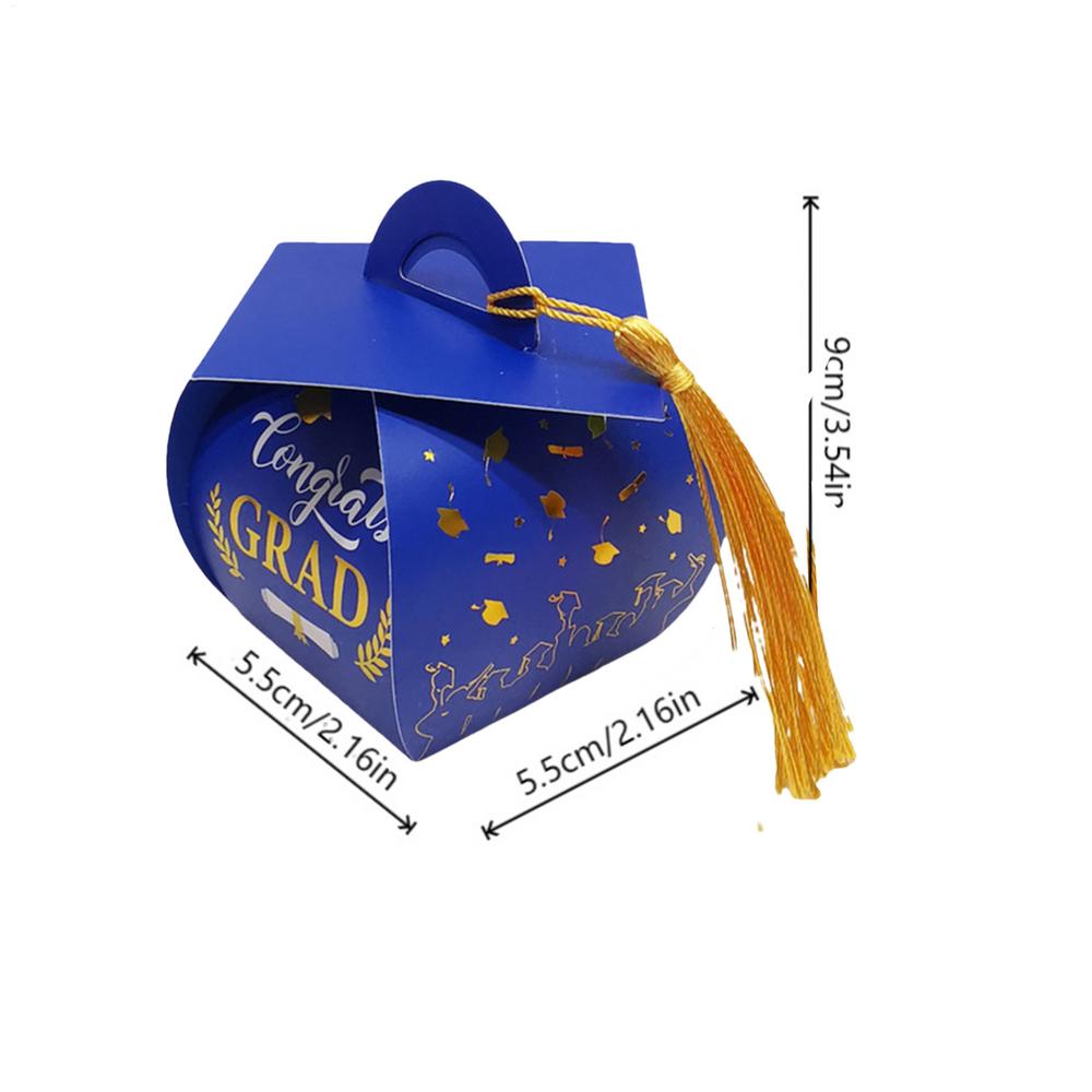 Graduation Box Graduation Party Box 2025 With Tassels Grad Hat Centerpieces Candy Holder Containers Bulk For Middle High School