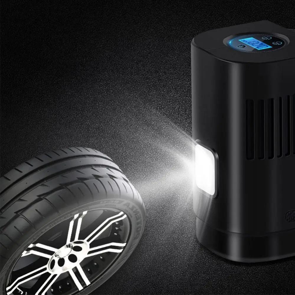 Tragbare drahtlose intelligente Fahrzeugreifen-Luftpumpe Elektrischer Inflator-Kompressor Automobil-Luftpumpe