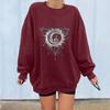 Women's Tops Winter Sun Printing Sweatshirt Pullover Tops
