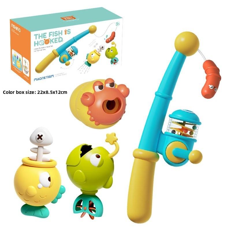 Marine Magnetic Fishing Toy Set For Kids Educational Bath Play