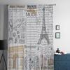 Paris Eiffel Tower Tulle Sheer Window Curtains For Living Room The Bedroom Modern Chiffon Voile Organza Curtains Decor Drapes