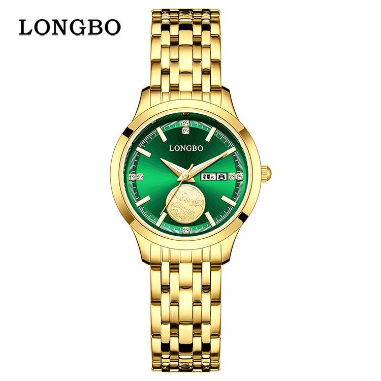 Longbo Quartz Waterdicht Stalen Band Casual Koppel Horloges Set