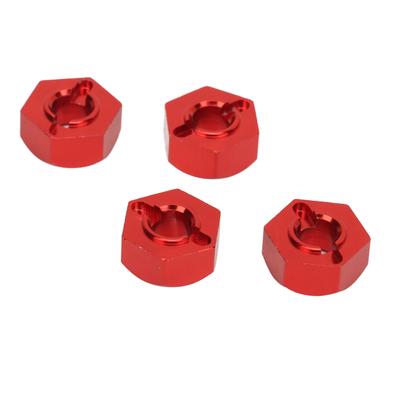 4PCS 12mm Hex Wheel Hub Mount Aluminum Alloy RC Car Hex Drive Adapter Replacement for MJX 14210 16208