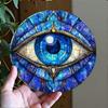 Round Metal Painting for Cafe Kitchen Living Room Hallway