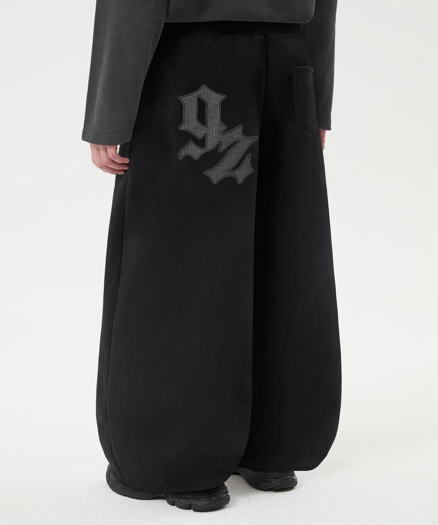 TRILLION Patch Double String Balloon Fit Jogger Pants_3Color