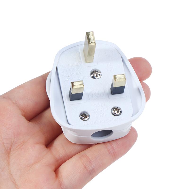 Inghilterra Spina di Alimentazione Rimovibile Bianco Nero 3 Pin Spina di Rete UK 13A Assemblaggio Elettrodomestico Cavo di Alimentazione Fusibile Connettore Cablaggio