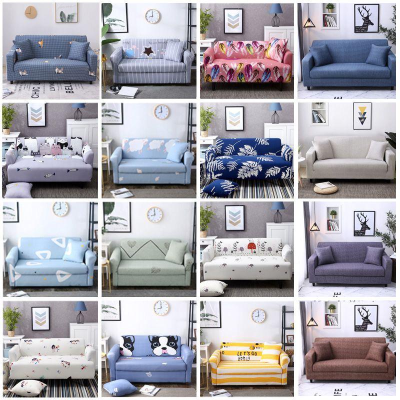 Wrinkle Resistant Solid Color Stretch Sofa Cover For Enhanced Living Room Style