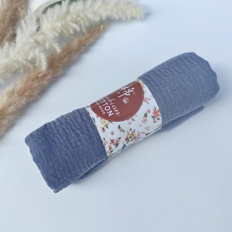 1-61 Colors Pleated Plain Hijab Scarf Bubble Solid Muslim Turban Wrinkle Women Scarves Veil Ripple Hijab Scarf Shawl Headscarf