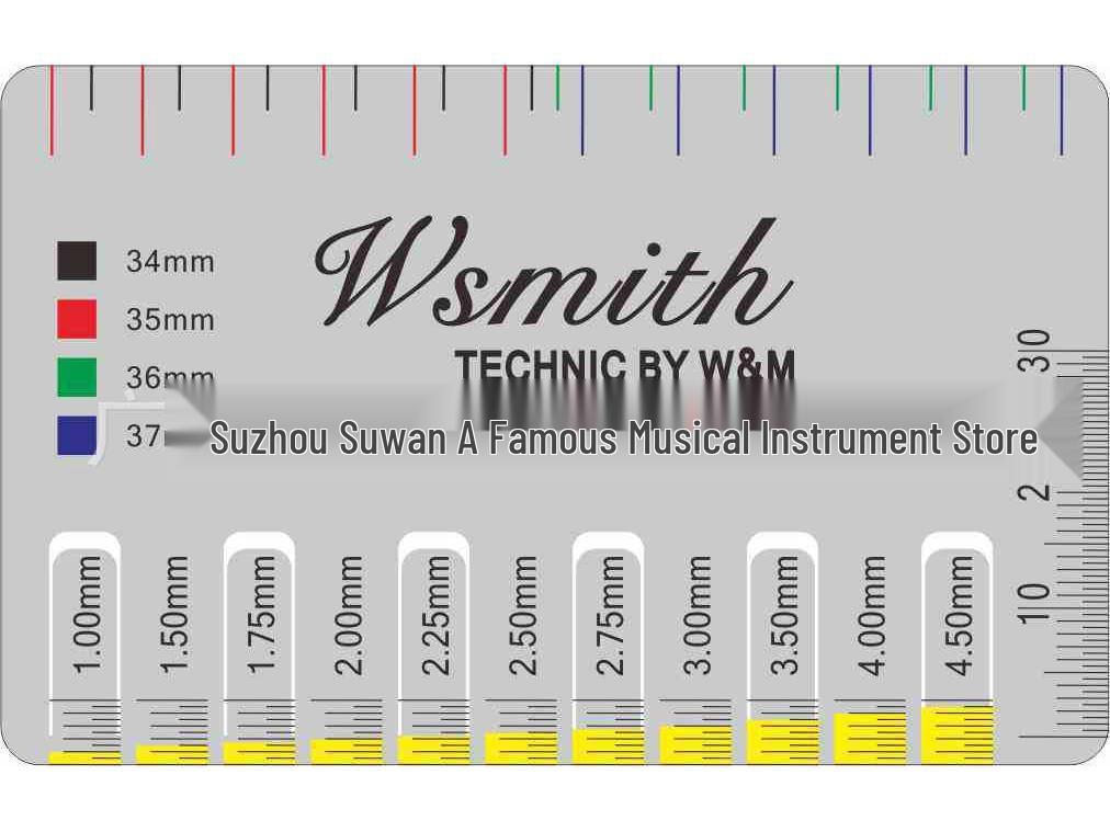 wsmith Guitar String Spacing & Height Ruler for Electric, Classical, Bass ABS