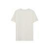 Skechers Fashionable Versatile Printed Round Neck Short Sleeve T-Shirt Unisex Tops Cotton-Candy-White L224U181-0074