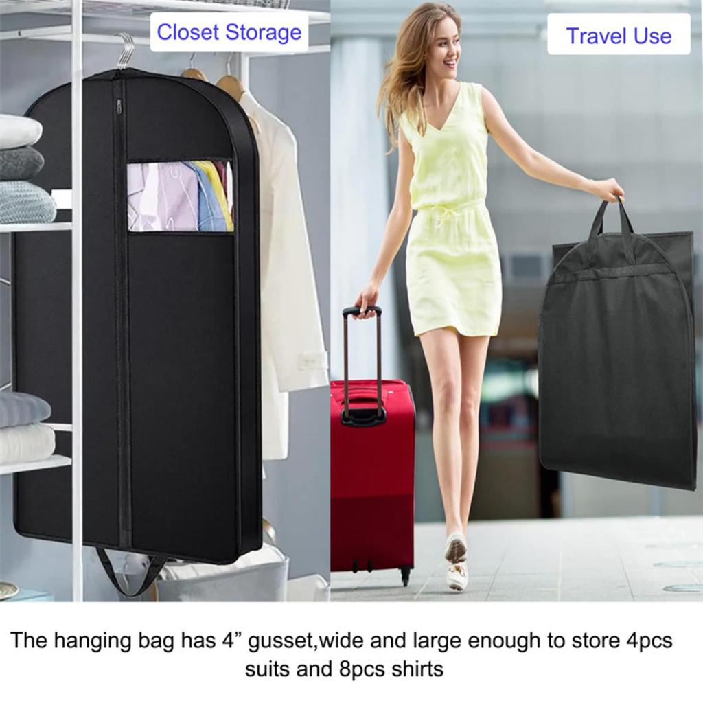 Dustproof Clothing Covers Waterproof Clothes Dust Cover Coat Suit Dress Protector Hanging Garment Bags Closet Organizer
