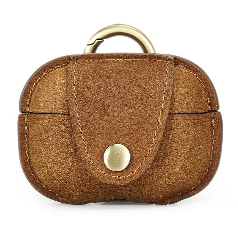 

Чехол ручной работы из натуральной кожи для AirPods Pro 2 AirPods Pro 2 светло-коричневого