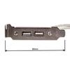 Chenyang Motherboard Header to 1 to 2 USB Port Multiplier Panel 40cm with 80mm PCI Bracket 9-Pin 2.0 Cable,