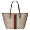 Gucci Ophidia Classic Double G Logo Canvas Tote Bag Women Tote Bags Beige Dark-Brown 836829-FAE0J-9867