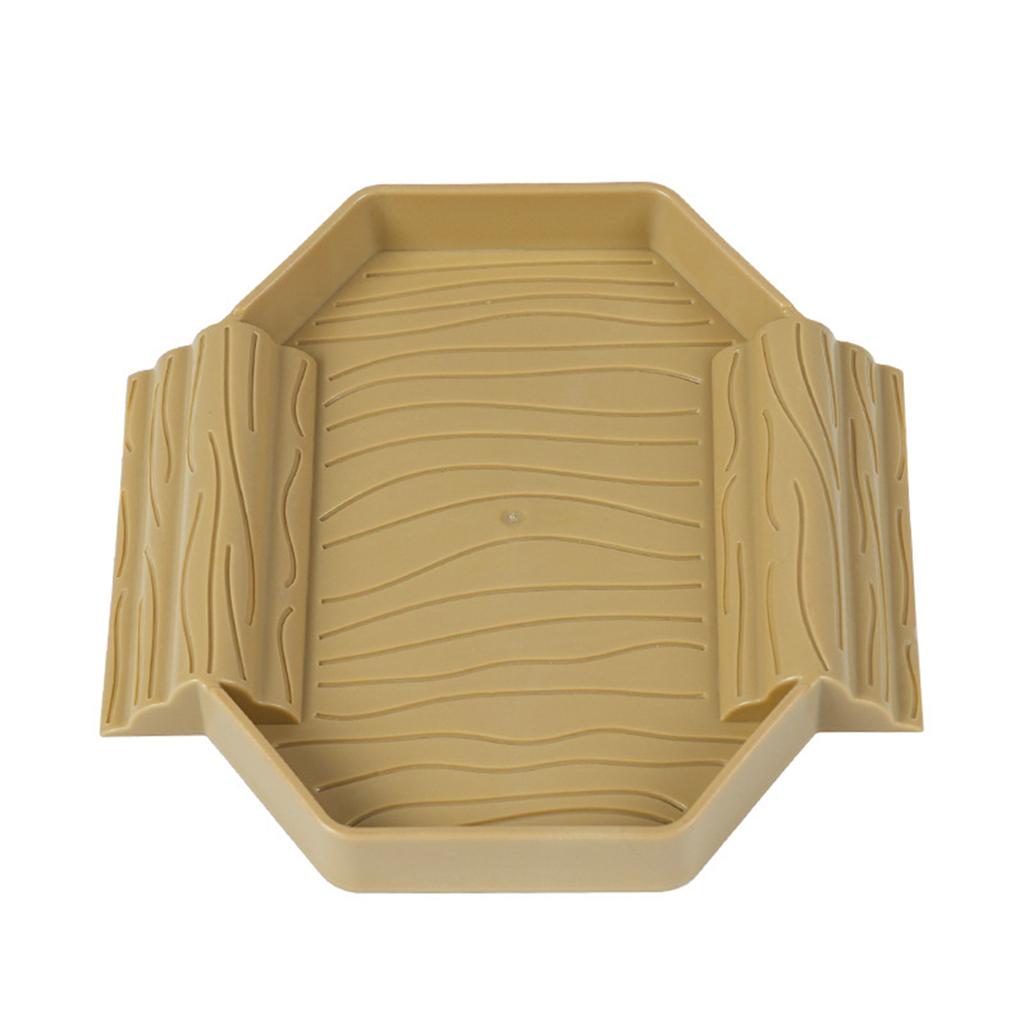 Miniature Turtles Soaking Tub Habitat Simulation Plastic Reptiles Bath Water Basin with Ramp For Indoor And Outdoor