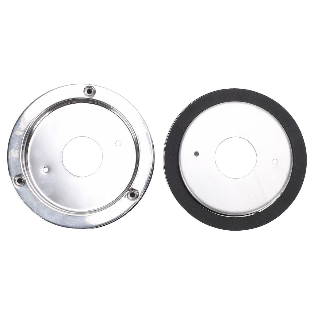Watermelon Lights Bunk Adapter Stainless Steel Round Marker Light Bezel Cover for Trucks Trailers