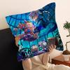 C-Cookie R-Run K-Kingdom Pillow Covers Cartoon Sofa Decorative Home Double-Sided Printing Short Plush Cute Cushion Cover