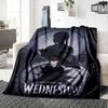 1pc Wednesday Blanket, Gift, for Men and Women, Soft Blanket, Good for Sofa Bed Couch Travel, Lightweight Flannel Blanket