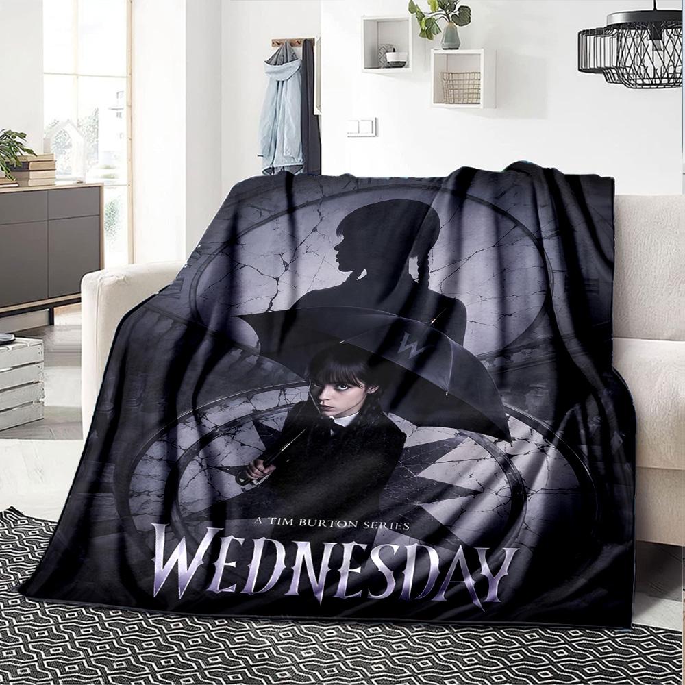 1pc Wednesday Blanket, Gift, for Men and Women, Soft Blanket, Good for Sofa Bed Couch Travel, Lightweight Flannel Blanket