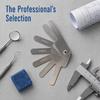 7 Blades Stainless Steel Dental Feeler Gauge Metric Scale Gap Ruler