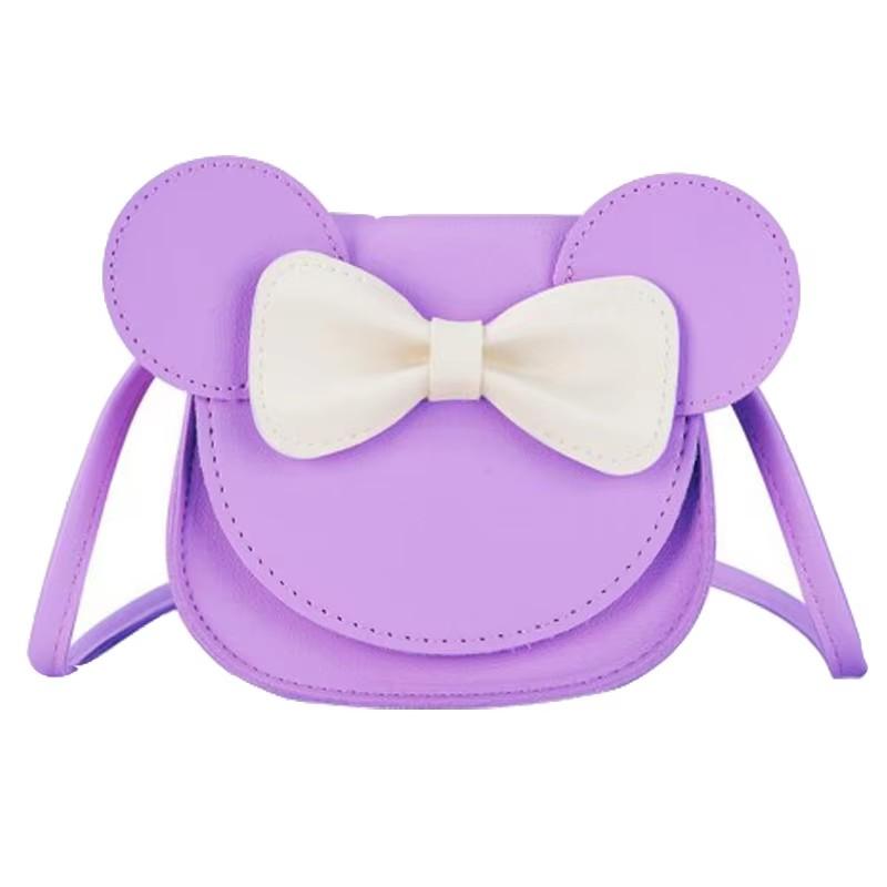 Girl Coin Purse Children Wallet Small Coin Box Bag Cute Mouse Bow Kid Money Bag Baby Rabbit Shoulder Bag Purse