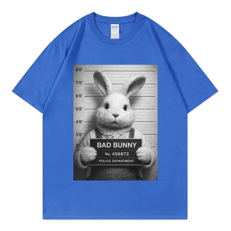 Rapper Bad Bunny Fuuny Meme Graphic T Shirts Men Women Fashion Vintage Short Sleeve Tshirt Summer Casual Loose Cotton Tshirts