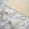 Self-Adhesive Vinyl Panel for a Teenager's Room 100x50 cm Floral Pattern with Leaves