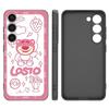 L-Lotso S-Jahodový medvídek Černý silikonový kryt na telefon Pro Samsung Galaxy S23 S21 S20 FE S24 S22 Ultra S10E S10 S9 S8 Plus