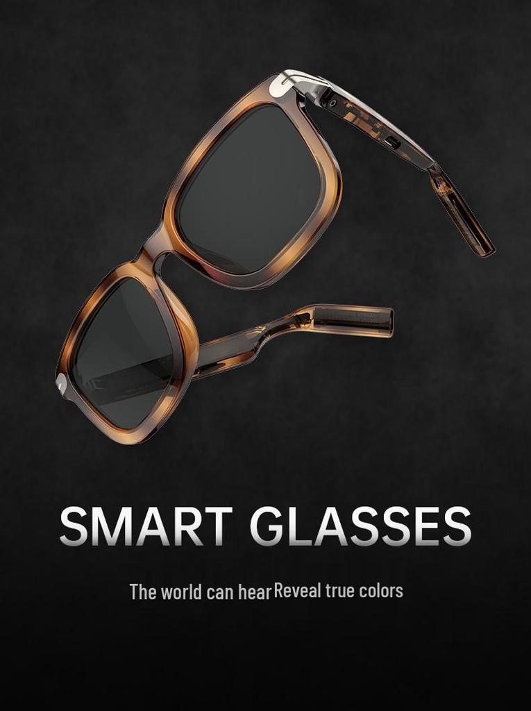 G01 Transparent AI Translation Smart Glasses with Bluetooth Music Capability.