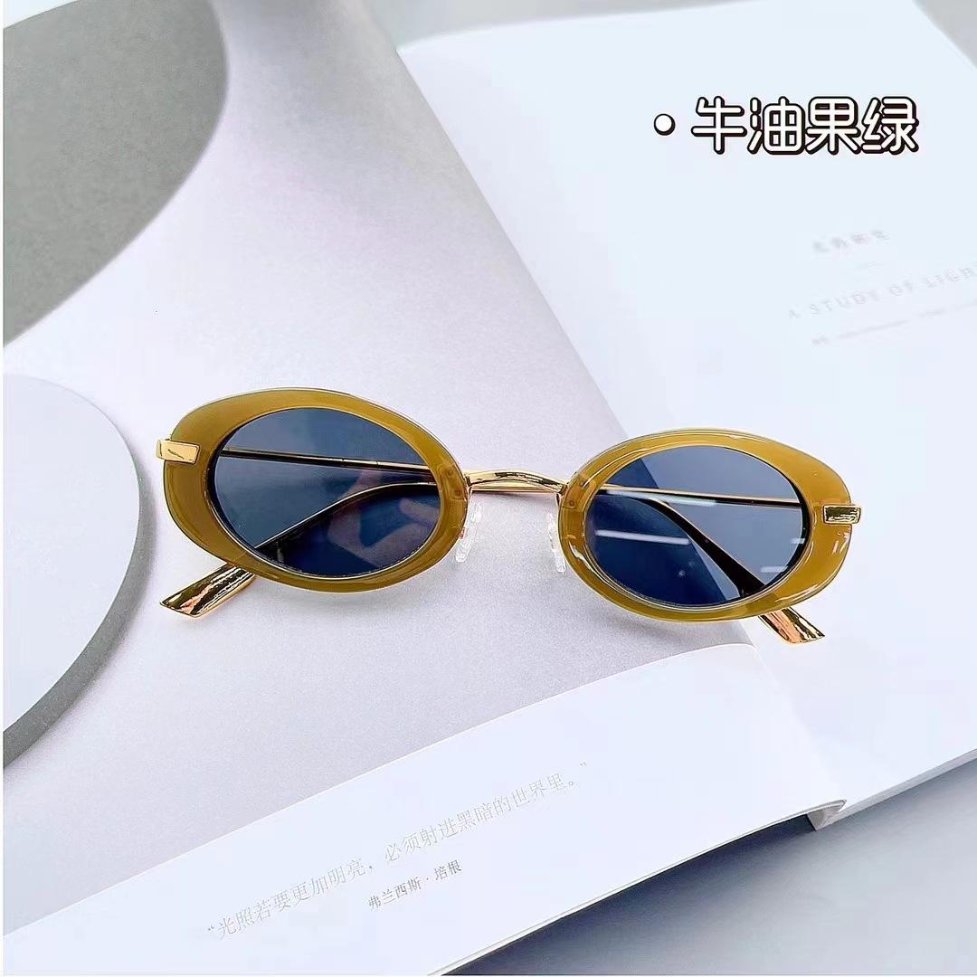 

New Style Sunglasses For Men Oval Shape Anti-Reflective Sun Glasses Women Party Club Show Female Sunglass